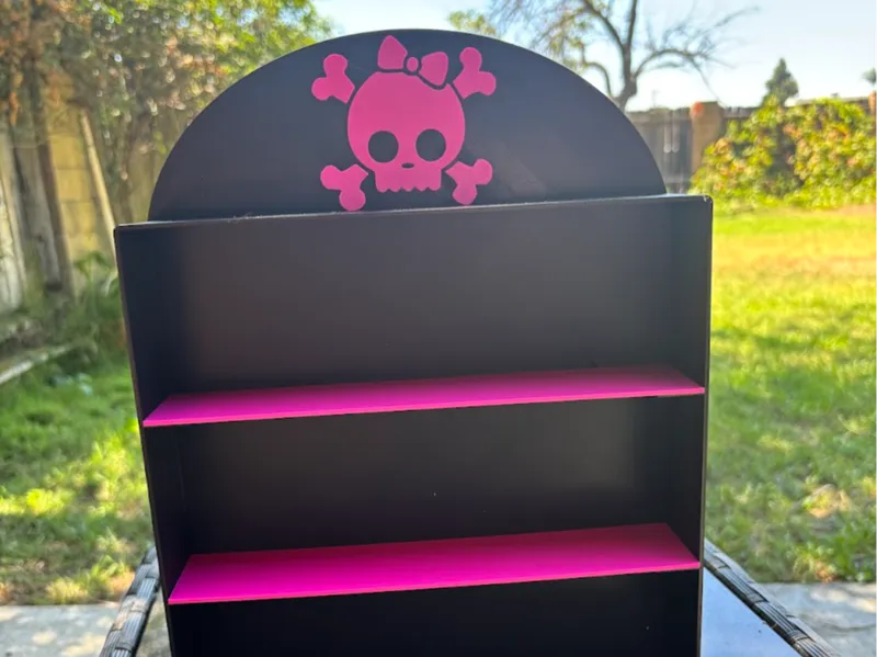 Cute Skull and Crossbones Display Shelf
