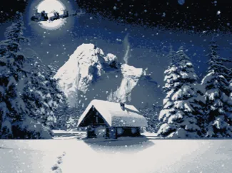 Christmas landscape hueforge