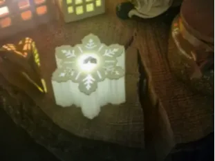 Snowflake Christmas Light Decoration 