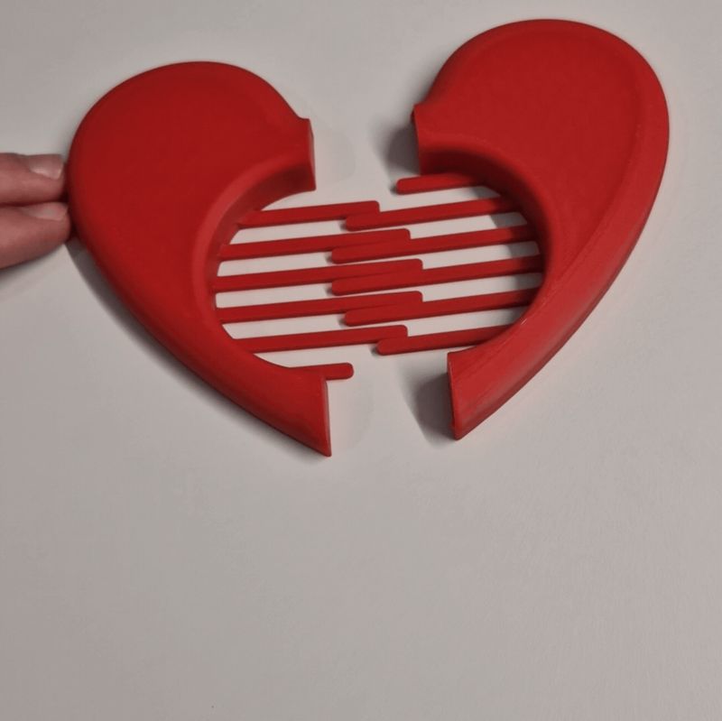 Heartshaped Hairclip - magnetic