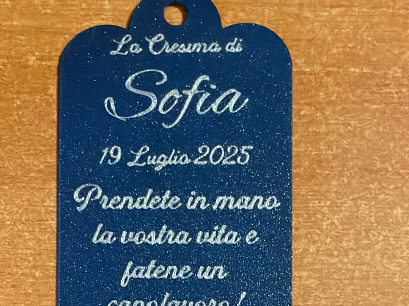 Segnalibro la mia cresima, personalizzabile