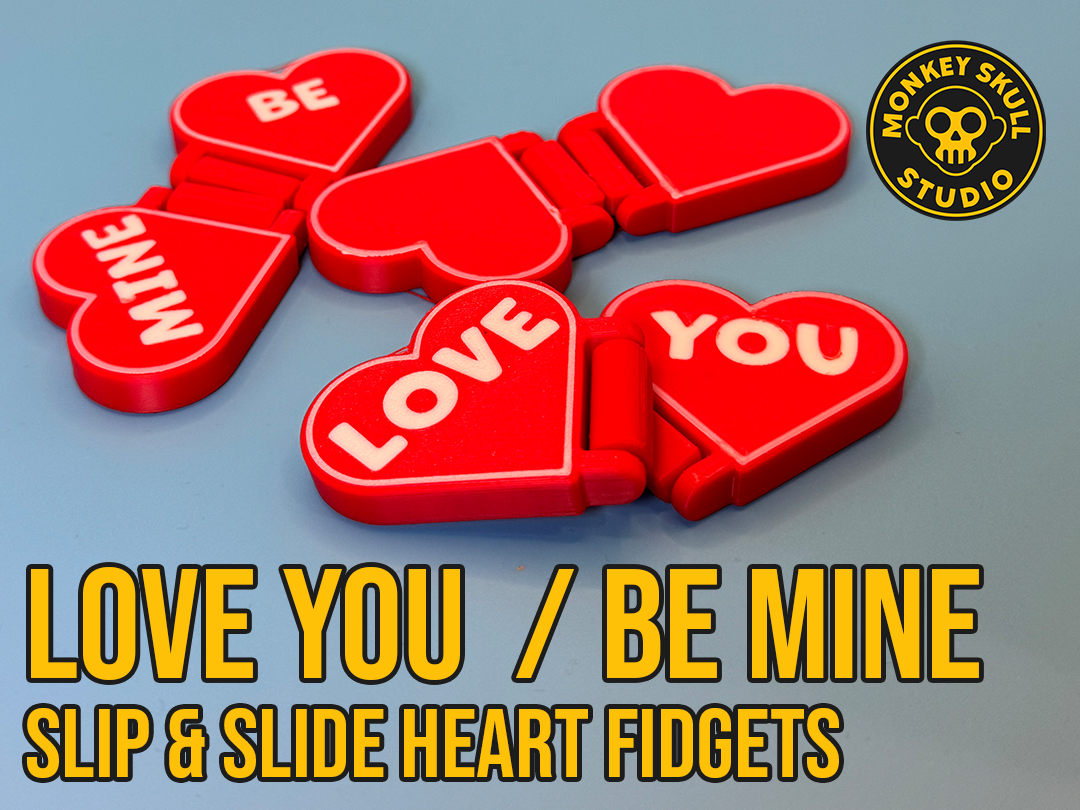 Slip & Slide Heart Fidget Set (3)