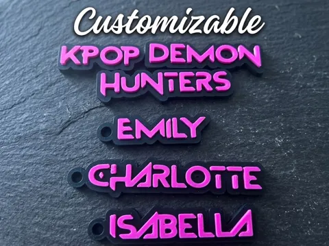 Llavero: Kpop Demon Hunters customizable keychain — referencia de MakerWorld