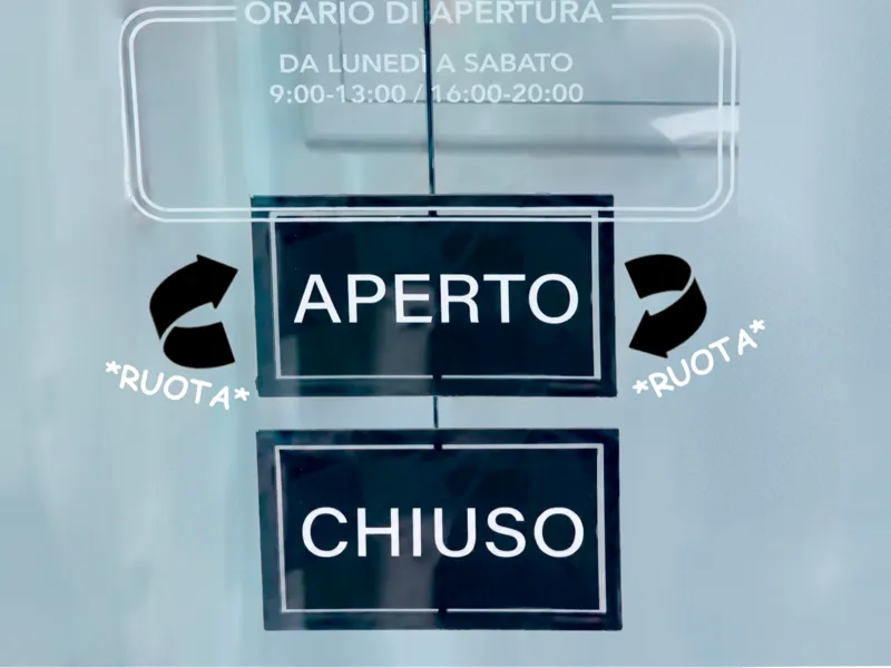 Cartello APERTO / CHIUSO Negozio