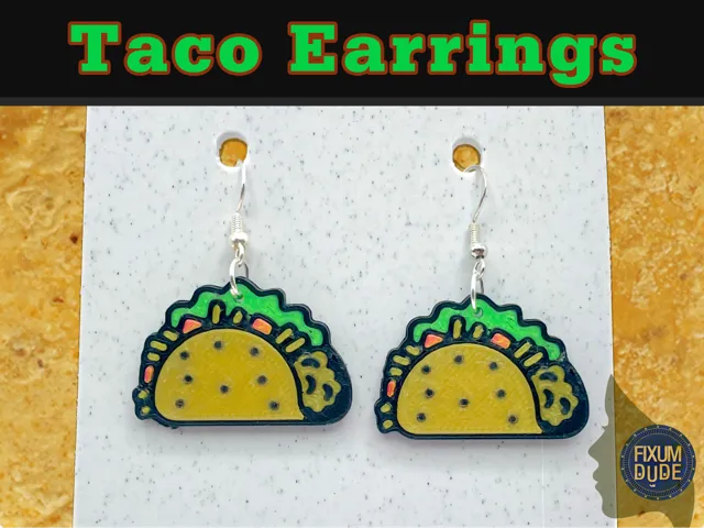 Fun Taco Earrings