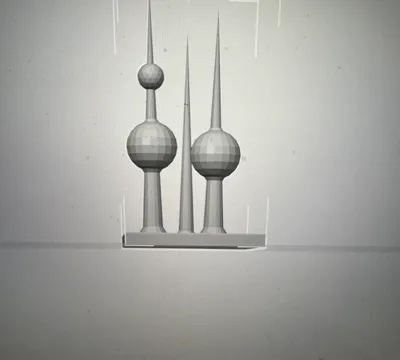 Kuwait tower candle holder