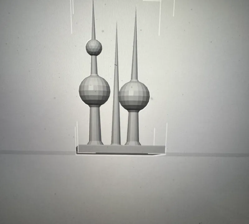 Kuwait tower candle holder