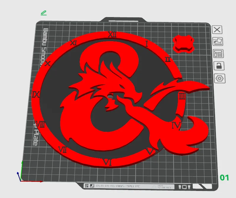 Orologio Da Parete Dungeons And Dragons – Quadrante A Dadi E Dado – Nero Con Cornice In Metallo – Ufficiale DND3002