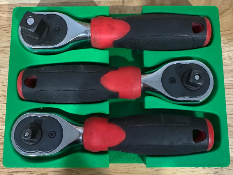 ToolPro Stubby Ratchet organiser Gridfinity
