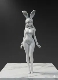 Figurine femme en costume de lapine — photo 1