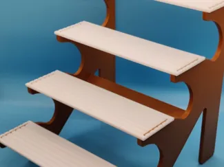 Display Stand - 4 Shelf