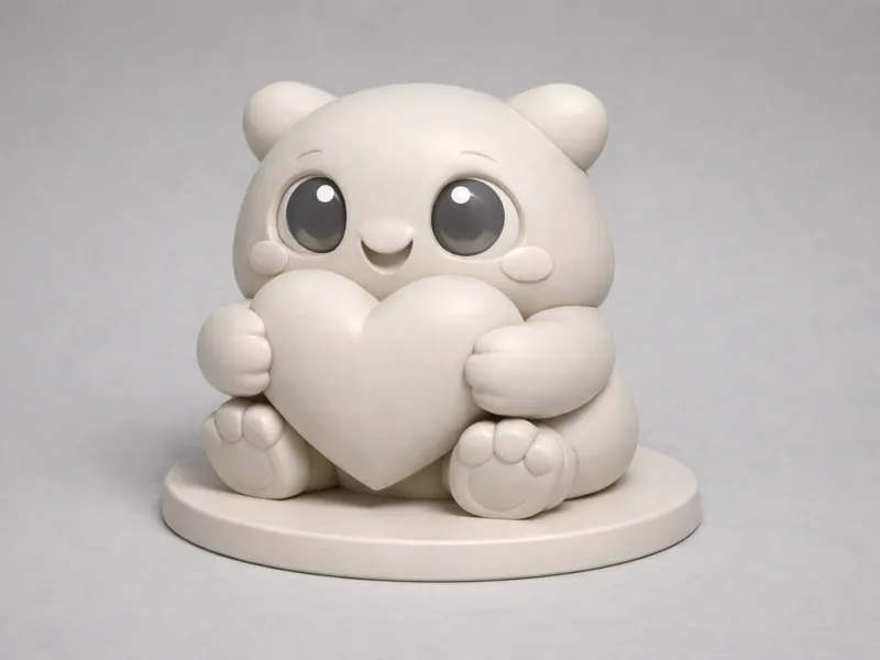 Cute Heart Bear