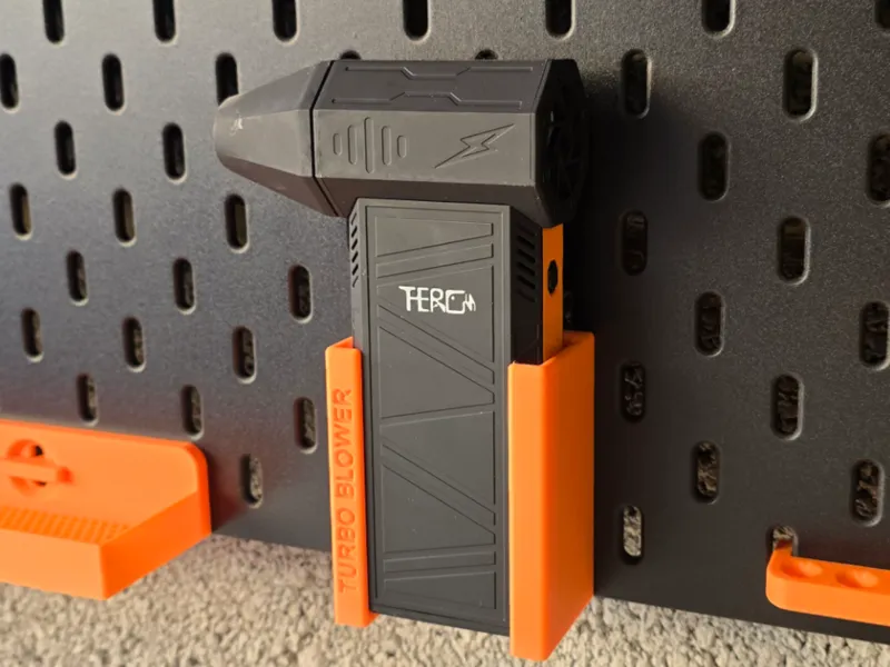 IKEA Skadis - Turbo blower Fan Holder: T-clip