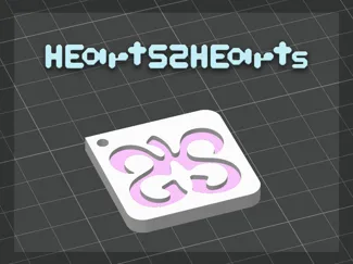 Hearts2Hearts (H2H) Keychain