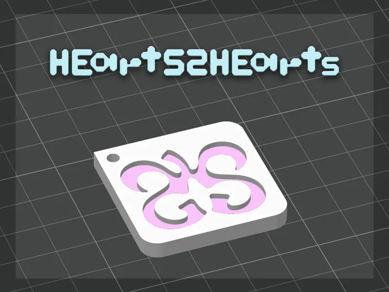 Hearts2Hearts (H2H) Keychain