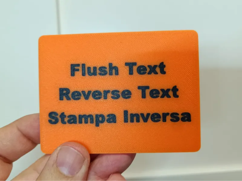 Profilo di stampa testo/immagini stampa inversa