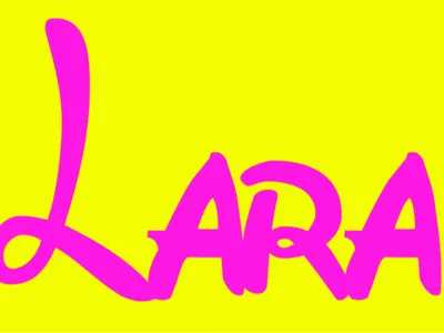 Lara - Disney Style 3D Nameplate