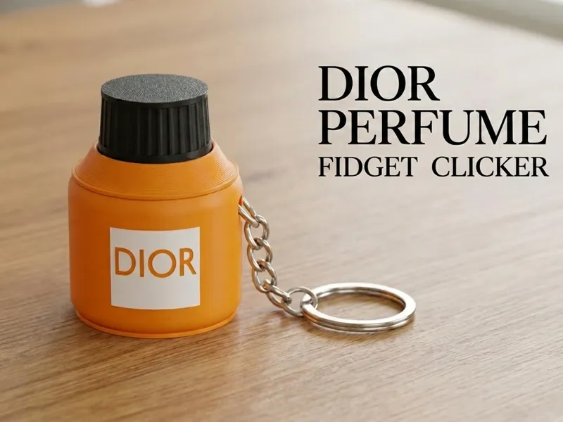 Perfume Fidget Clicker Stress Relief Keyring