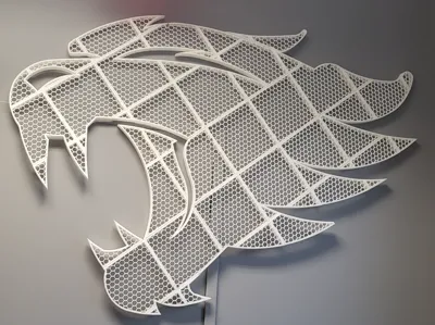 Honey Comb Wildcat Sculpture - 60in x 40in x 1in