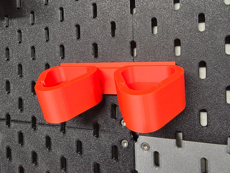 Milwaukee M12 battery Leaning holder skadis 