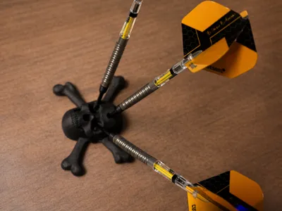 Skull and Crossbones Dart Holder