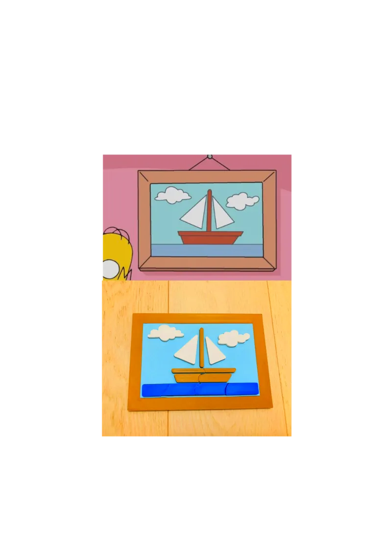 simpson boat puzzle for kids