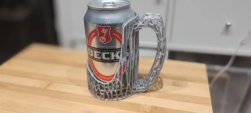 Organic Voronoi style Can Holder / Handle