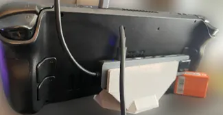 Steam Deck Stand with holder for hub
