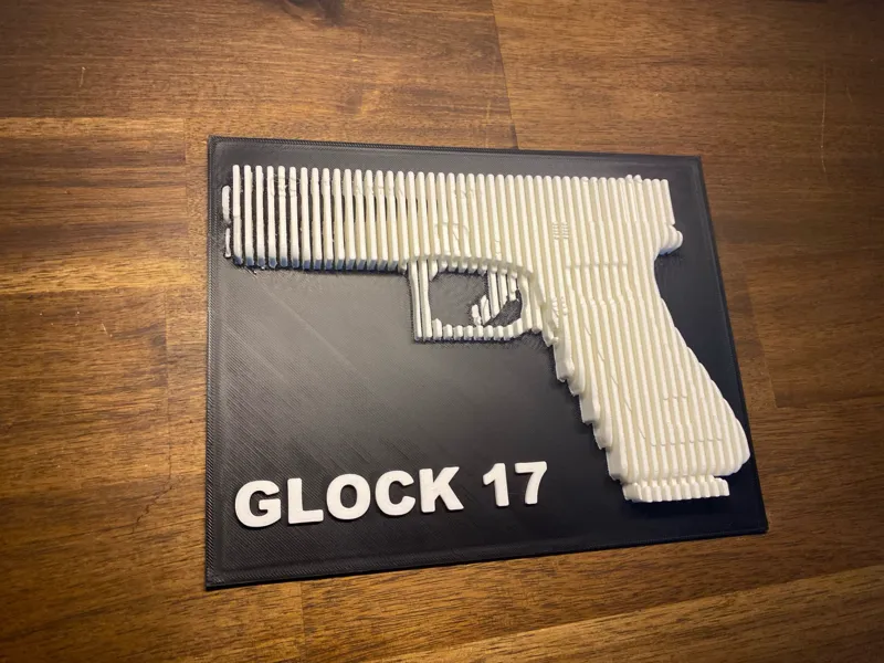 Glock 17  Layer Sculpture