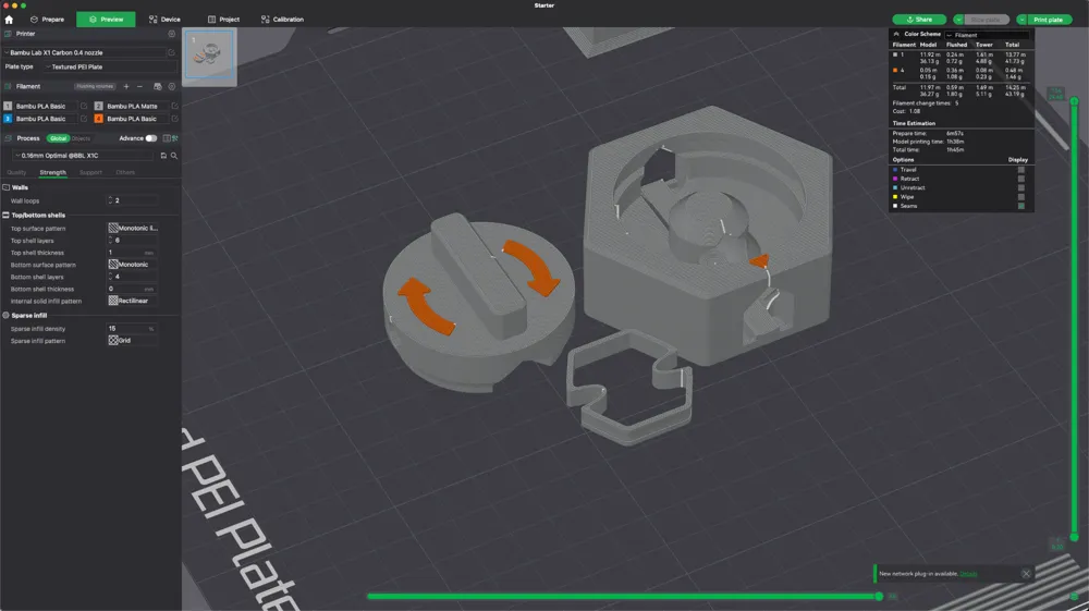 Powerful Gauss Starter Cannon 3D Printed Gravitrax Extension by