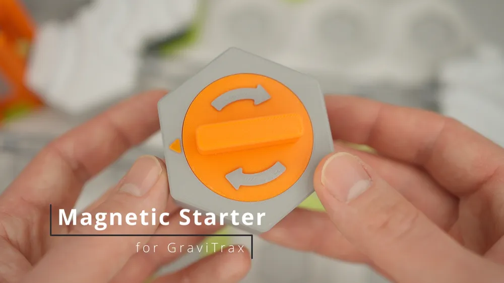 Powerful Gauss Starter Cannon 3D Printed Gravitrax Extension by