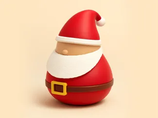 Santa Claus Figurine – Multi Part – Christmas 