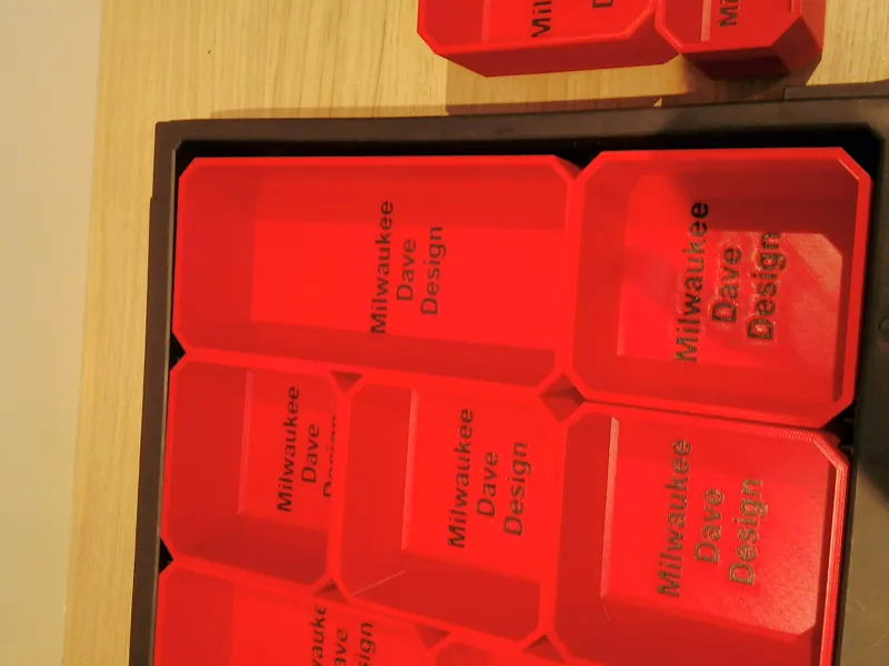Milwaukee Packout 4 Drawer organisers Outer 2/3s