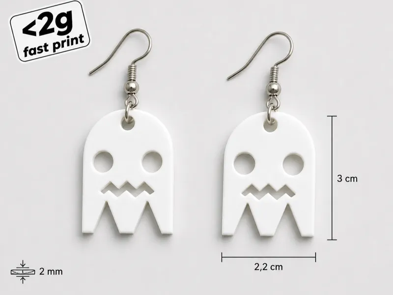 Ghost earrings