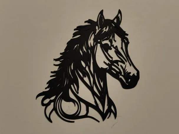 Silhouette tête de cheval