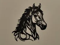 Silhouette tête de cheval — photo 1