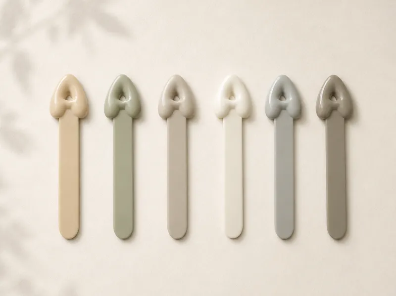 Bubble Letter Bookmark puffy ceramic style
