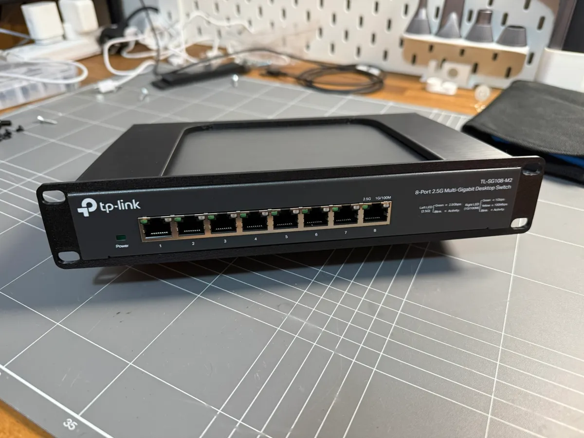 TL-SG108-M2 10 Inch Rack Mount - Free 3D Print Model - MakerWorld