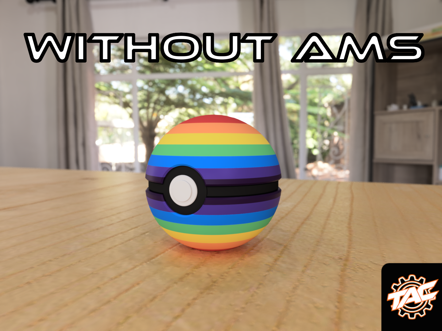 Miniatura 2 do modelo 3D Rainbow Pokeball