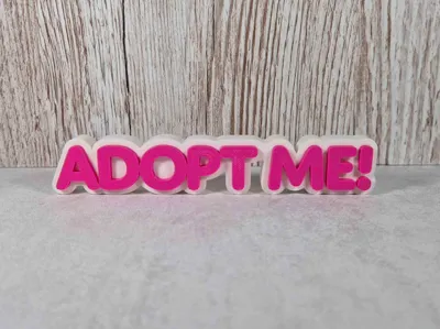 3D Adopt Me Logo – Customize Your Gaming Space