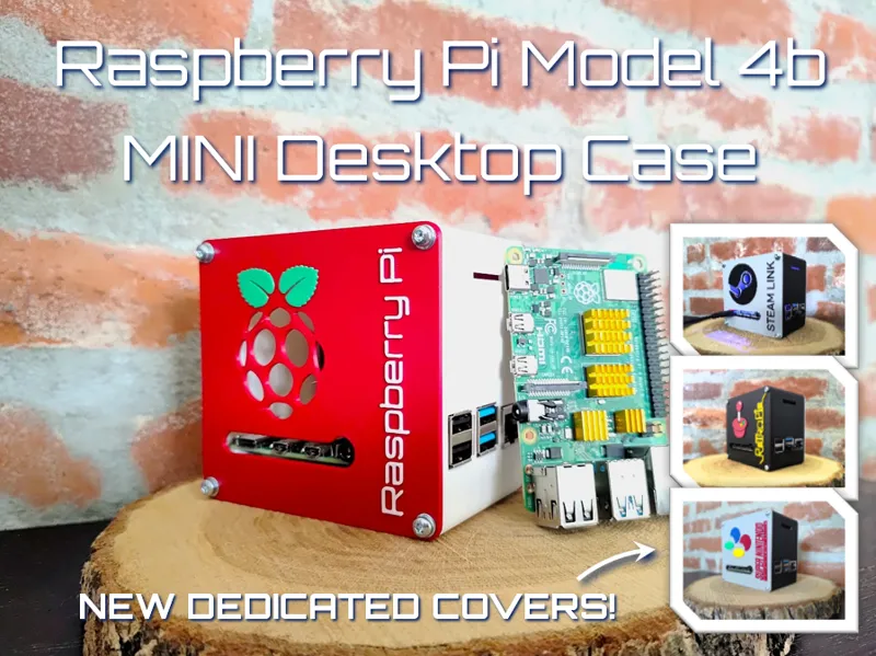 Raspberry Pi Model 4b Mini Desktop Case