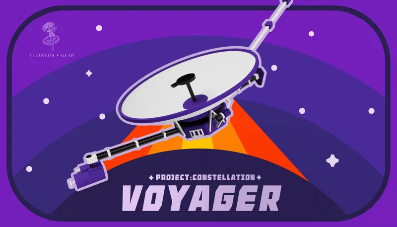 “Voyager1” refrigerator magnet / 旅行者一号冰箱贴
