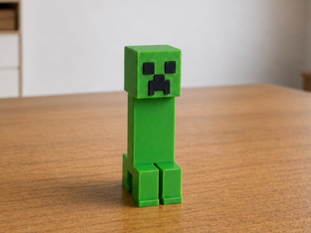 Creeper mit Augen und Mund