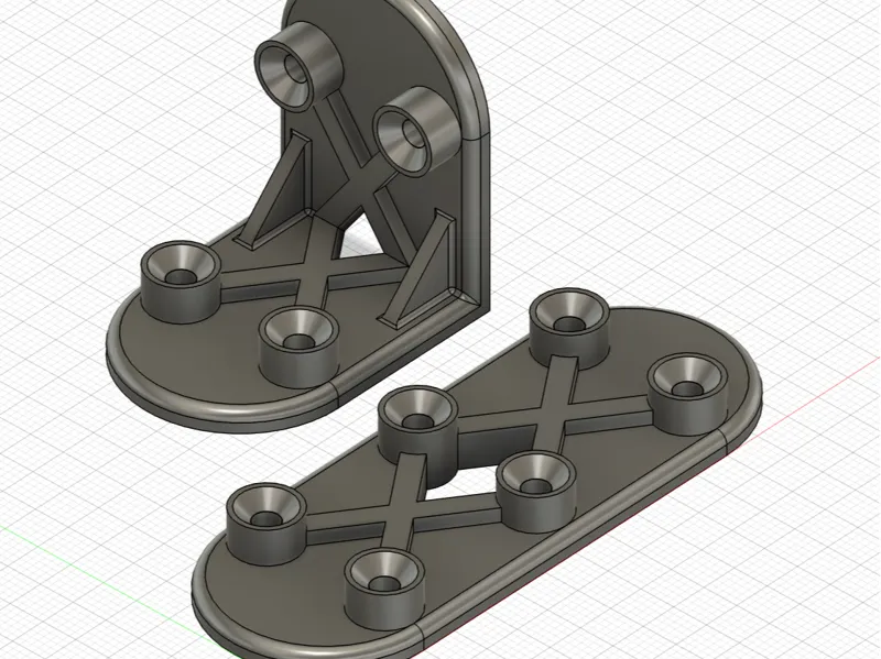 M3 Bracket Flat and 90 | IKEA Mosslanda connector