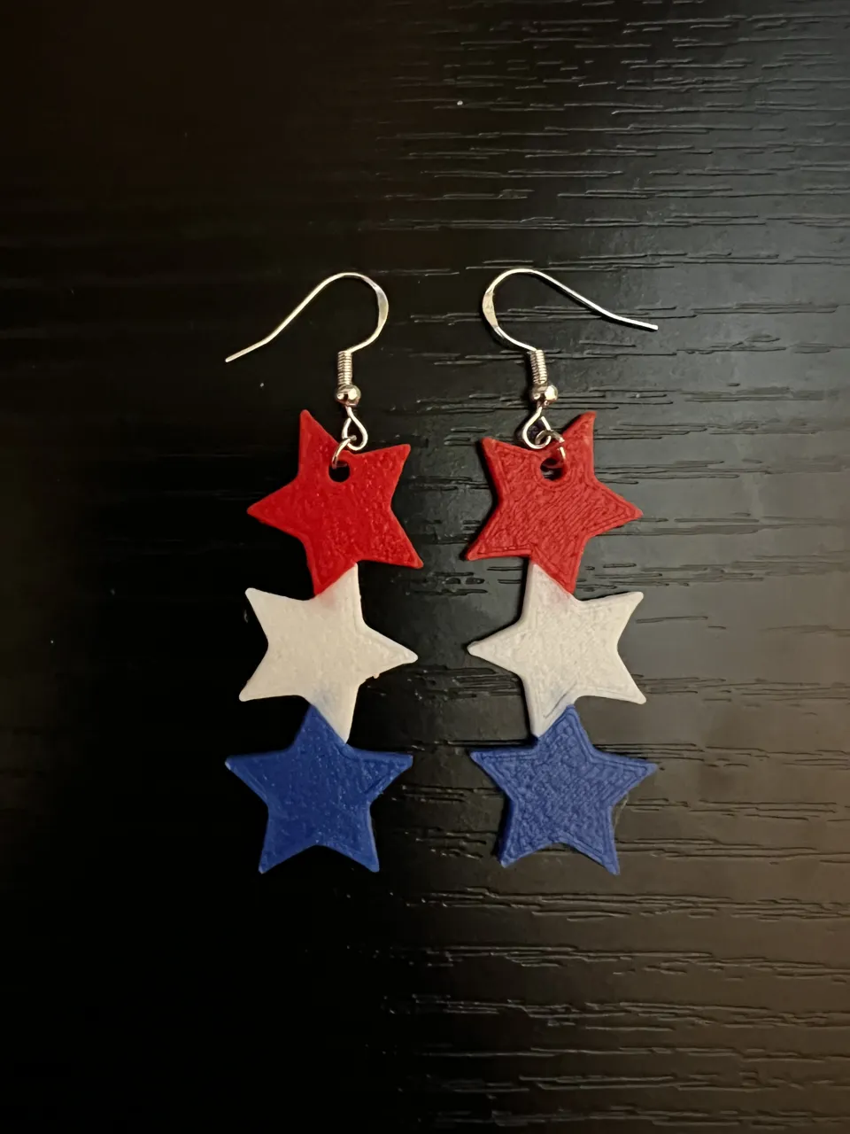 Patriotic Star Earrings view 3