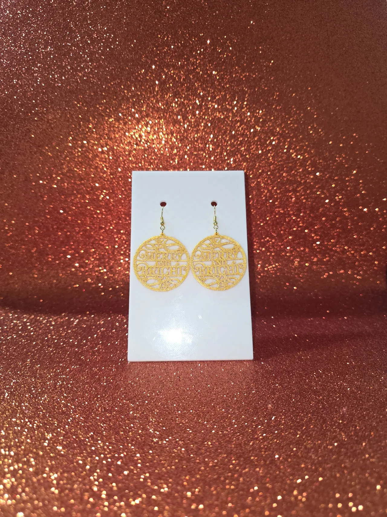 Merry and bright earrings view 2