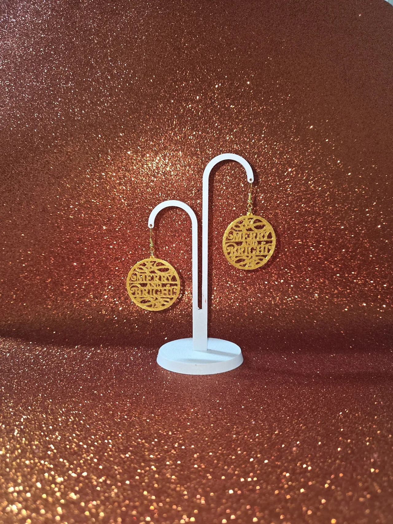 Merry and bright earrings view 3