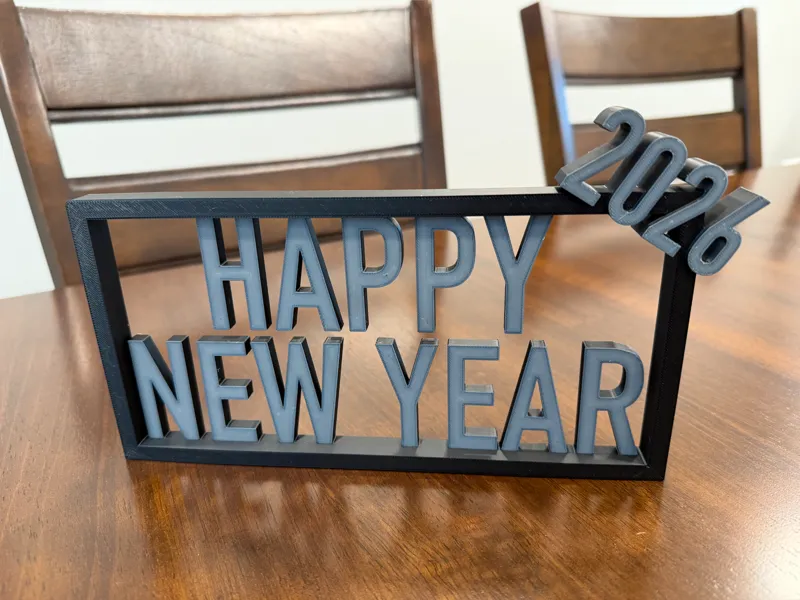 2026 Happy New Year Table Decoration Sign NYE