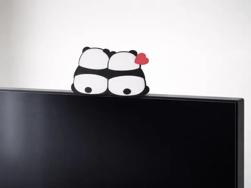 Duo  Pandas Déco écran et étagère