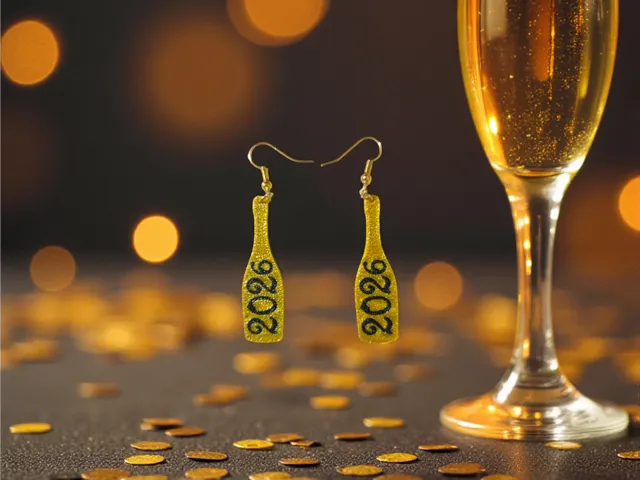 2026 in a bottle earrings
